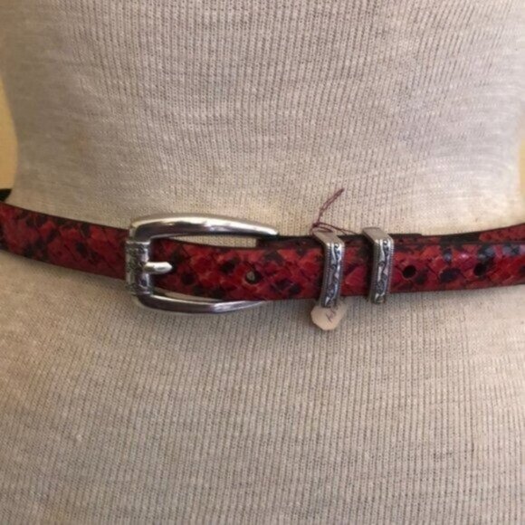 Vintage Brighton Red Giselle Snakecharmer Belt - Picture 1 of 12